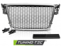 Preview: Upgrade Sportgrill / Kühlergrill für Audi A4 B8 (8K) 08-11 matt silber in Wabendesign